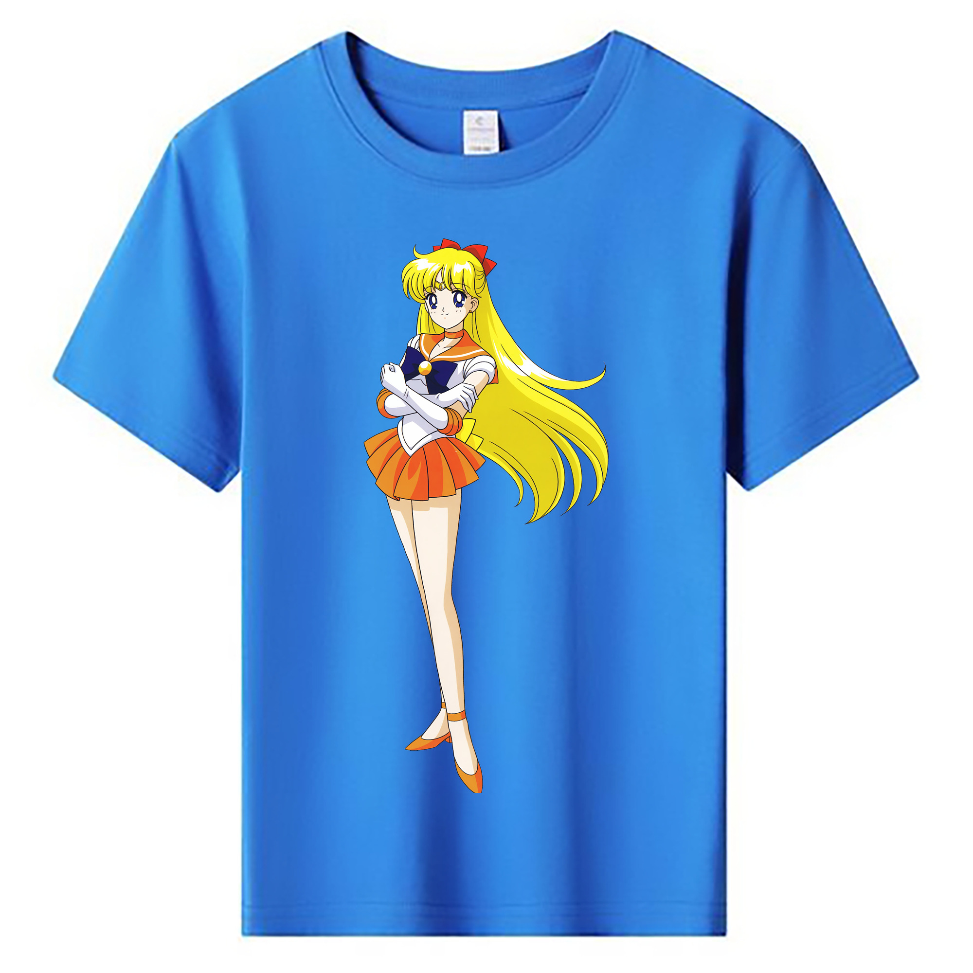 （画像用） 美少女戦士セーラームーン 愛野 美奈子 あいの みなこ Sailor Moon Aino Minako 綿100％キッズTシャツ（フロントプリント）